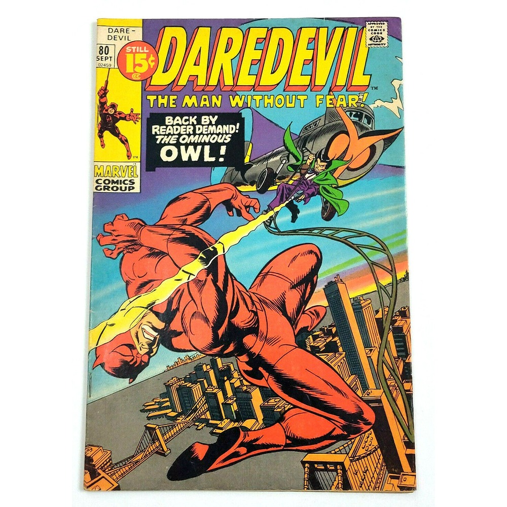 DAREDEVIL # 80 - (1971) - OWL APPEARANCE‎